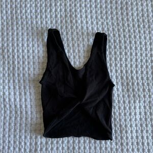 Out From Under Black Ribbed Tank Top